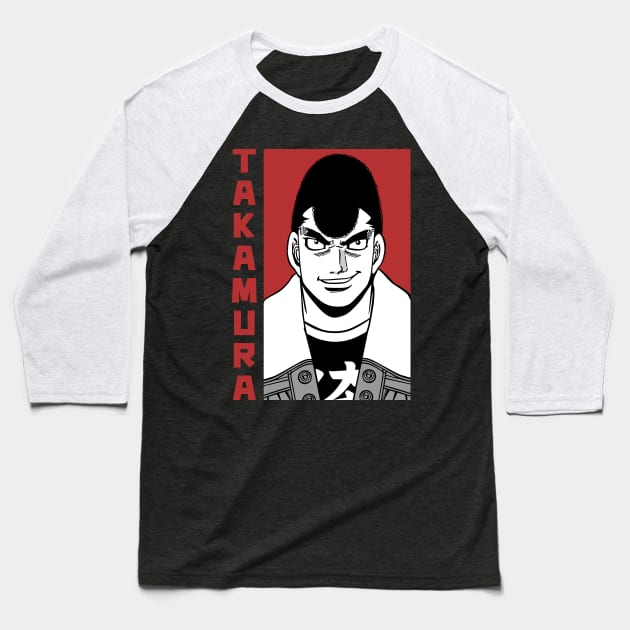 Mamoru Takamura Baseball T-Shirt by Brok Design